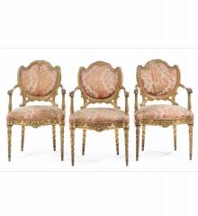 Amazing Italian Piedmont Gilded Chairs - R16799